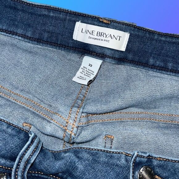 Plus Size Lane Bryant High Rise Essential Crop Jeans Size 22 #10 - Picture 3 of 4